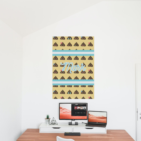 Poop Emoji 24x36 - Matte Poster - On the Wall