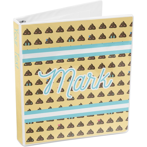 Poop Emoji 3-Ring Binder 3/4 - Main