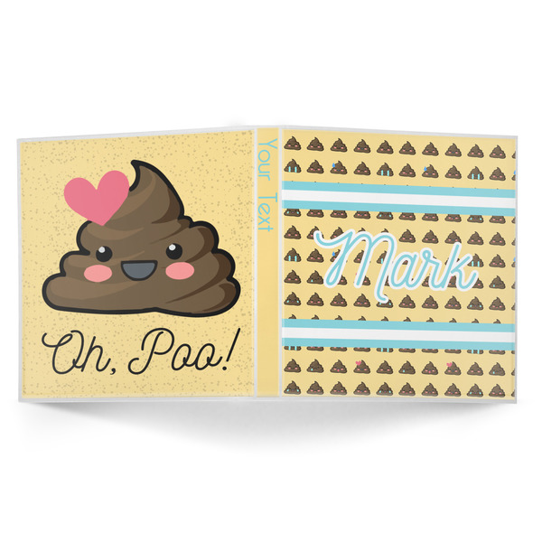 Poop Emoji 3-Ring Binder Approval- 1in