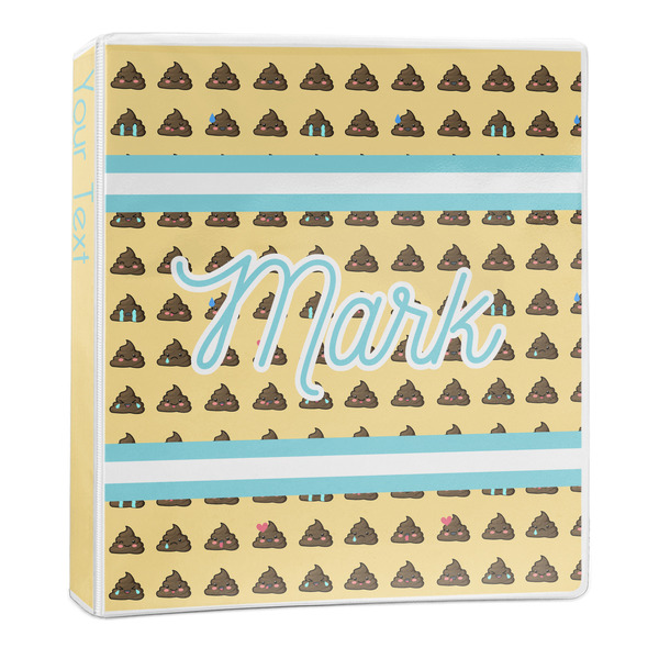 Poop Emoji 3-Ring Binder Main- 1in