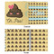 Poop Emoji 3 Ring Binders - Full Wrap - 1" - APPROVAL
