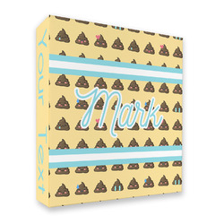 Poop Emoji 3 Ring Binder - Full Wrap (Personalized)