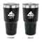Poop Emoji 30 oz Stainless Steel Tumbler - Black - Double Sided (Personalized)