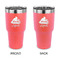 Poop Emoji 30 oz Stainless Steel Tumbler - Coral - Double Sided (Personalized)