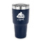 Poop Emoji 30 oz Stainless Steel Tumbler - Navy - Single Sided (Personalized)