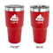 Poop Emoji 30 oz Stainless Steel Tumbler - Red - Double Sided (Personalized)