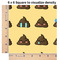 Poop Emoji 6x6 Swatch of Fabric