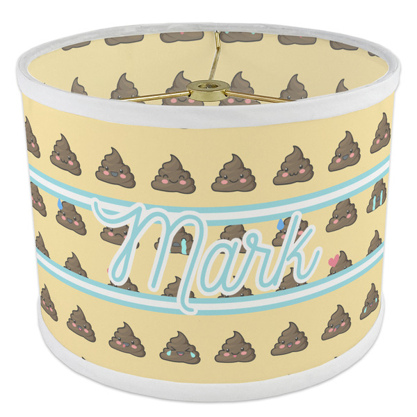 Poop Emoji 8" Drum Lampshade - ANGLE Poly-Film