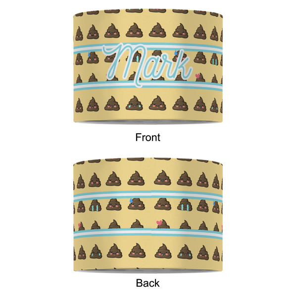 Poop Emoji 8" Drum Lampshade - APPROVAL (Fabric)