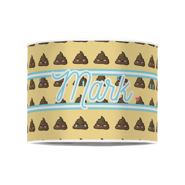 Poop Emoji 8" Drum Lampshade - FRONT (Poly Film)