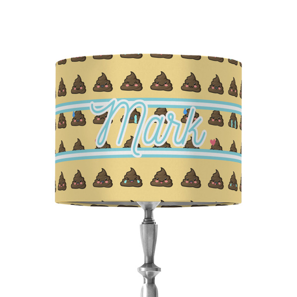 Custom Poop Emoji 8" Drum Lamp Shade - Fabric (Personalized)