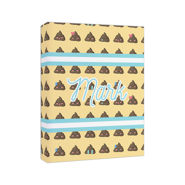 Poop Emoji 8x10 - Canvas Print - Angled View