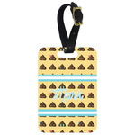 Poop Emoji Metal Luggage Tag w/ Name or Text