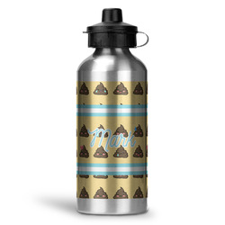 Poop Emoji Water Bottle - Aluminum - 20 oz (Personalized)