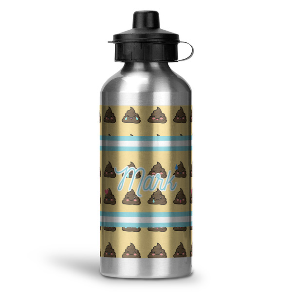 Custom Poop Emoji Water Bottle - Aluminum - 20 oz (Personalized)