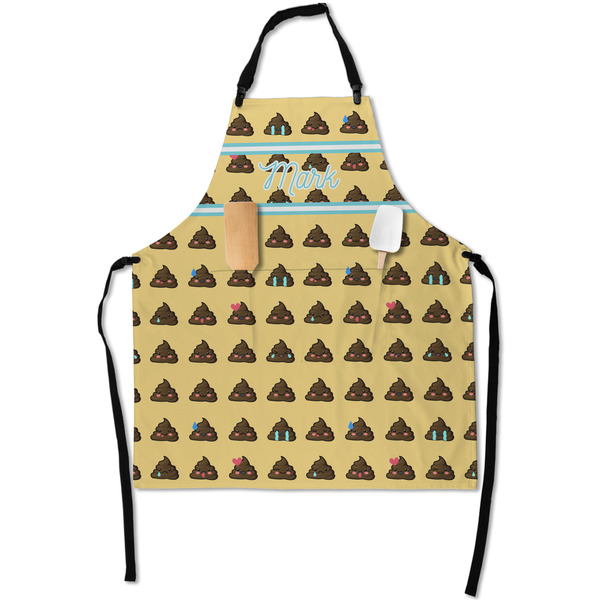 Custom Poop Emoji Apron With Pockets w/ Name or Text