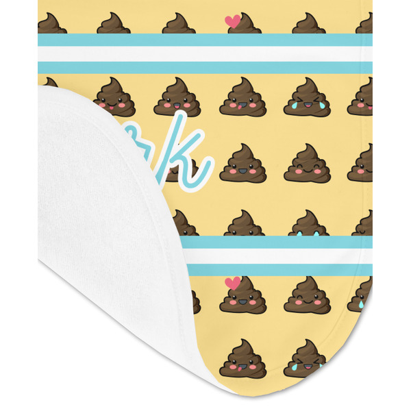 Poop Emoji Baby Bib - AFT detail