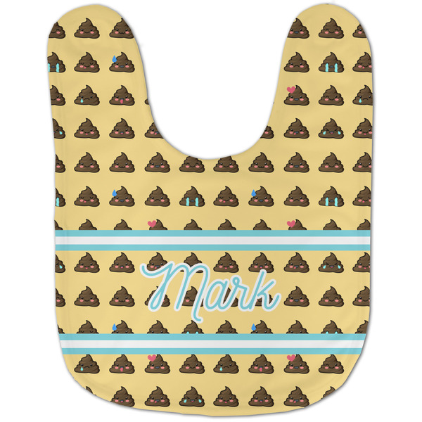 Poop Emoji Baby Bib - AFT flat