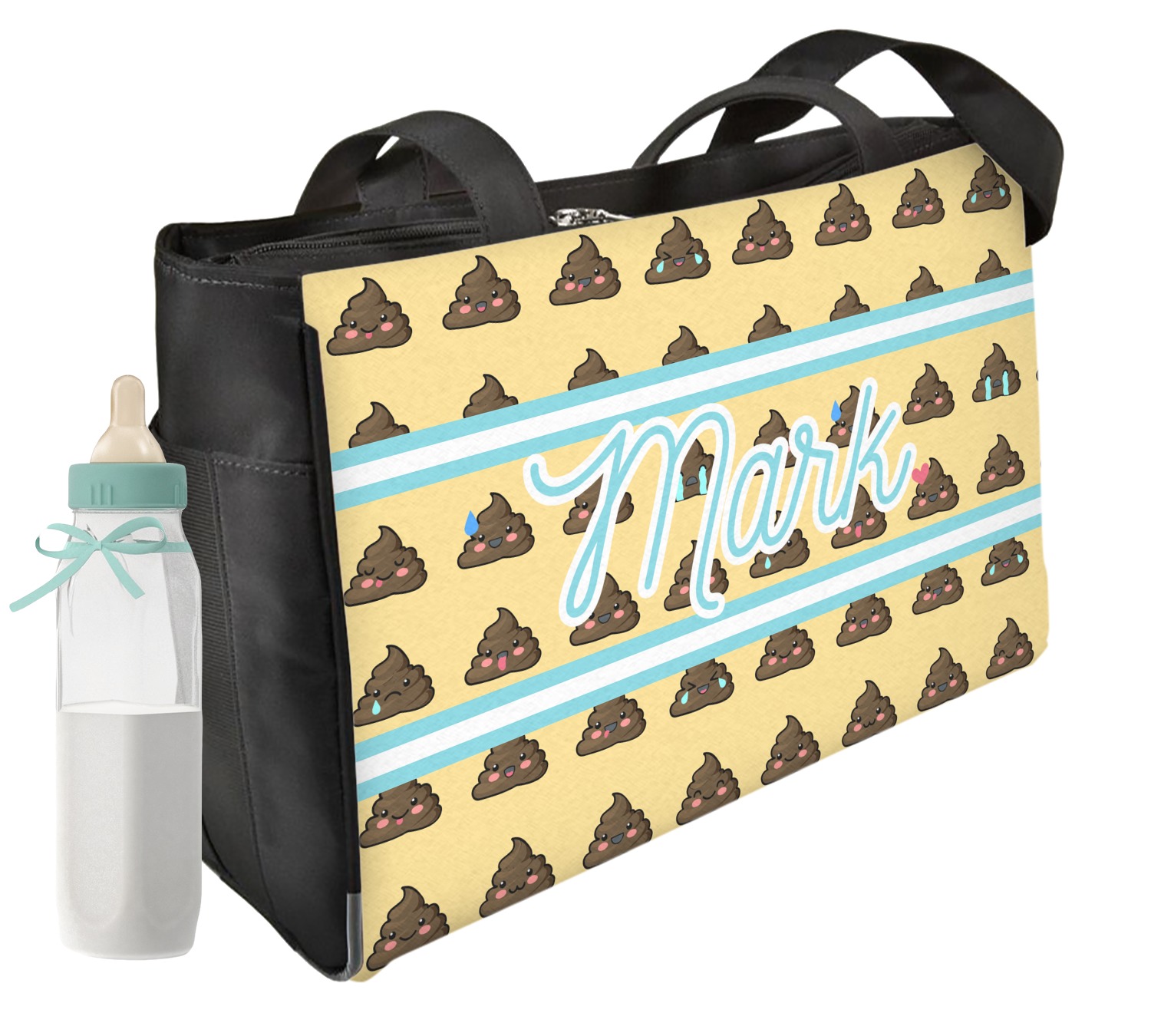 Poop Emoji Diaper Bag (Personalized) YouCustomizeIt
