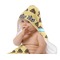 Poop Emoji Baby Hooded Towel on Child