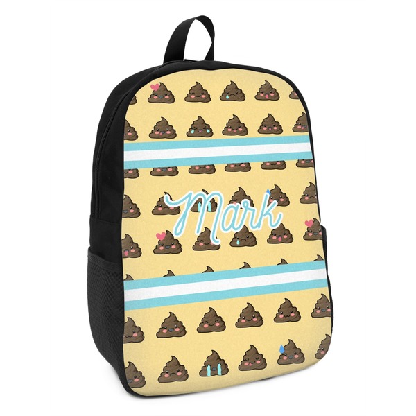 Custom Poop Emoji Kids Backpack (Personalized)