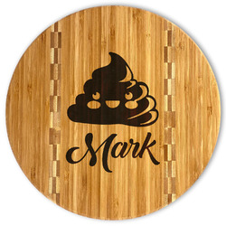 Poop Emoji Bamboo Cutting Board (Personalized)