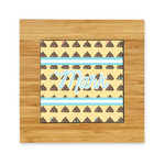 Poop Emoji Bamboo Trivet with Ceramic Tile Insert (Personalized)