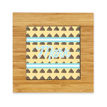 Poop Emoji Bamboo Trivet with Ceramic Tile Insert (Personalized)