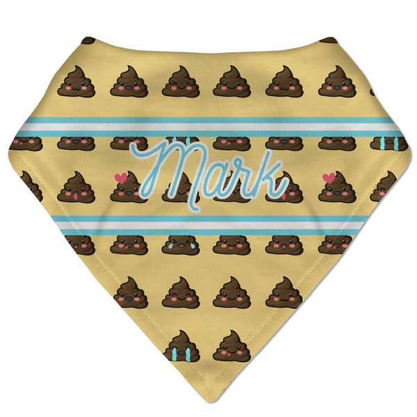 Custom Poop Emoji Bandana Bib (Personalized)