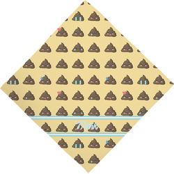 Poop Emoji Dog Bandana Scarf w/ Name or Text
