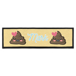 Poop Emoji Bar Mat (Personalized)