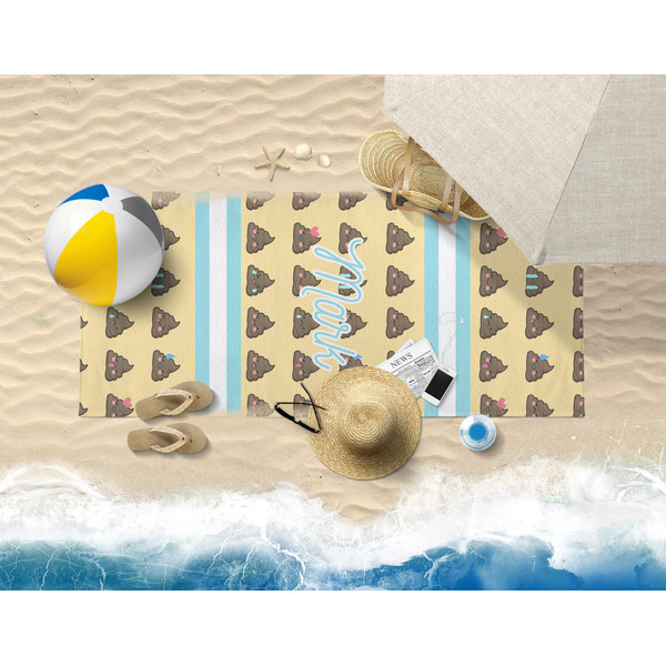 Poop Emoji Beach Towel Lifestyle