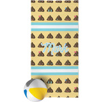 Poop Emoji Beach Towel (Personalized)