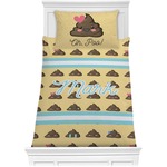 Poop Emoji Comforter Set - Twin XL (Personalized)