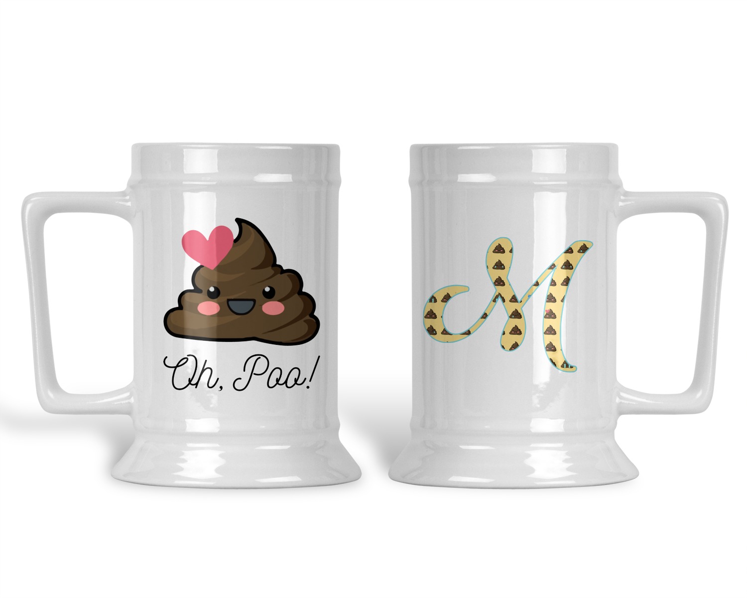 Poop Emoji Beer Stein (Personalized) YouCustomizeIt