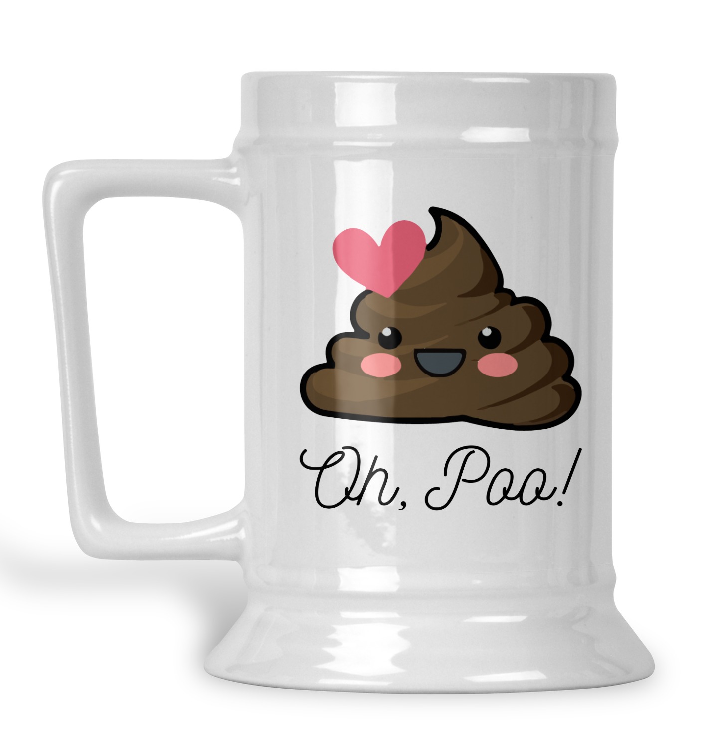 Poop Emoji Beer Stein (Personalized) YouCustomizeIt