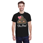 Poop Emoji T-Shirt - Black - Medium (Personalized)