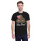 Poop Emoji Black Crew T-Shirt on Model - Front