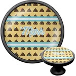 Poop Emoji Cabinet Knob (Black) (Personalized)