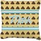 Poop Emoji Faux-Linen Throw Pillow 20" (Personalized)