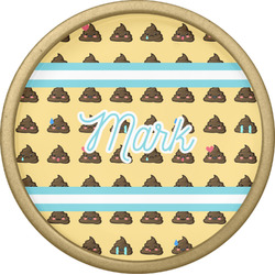 Poop Emoji Cabinet Knob - Gold (Personalized)