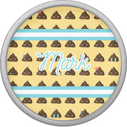 Poop Emoji Cabinet Knob (Silver) (Personalized)