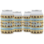 Poop Emoji Can Cooler (12 oz) - Set of 4 w/ Name or Text