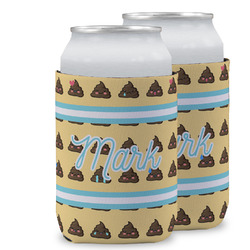 Poop Emoji Can Cooler (12 oz) w/ Name or Text