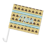 Poop Emoji Car Flag (Personalized)