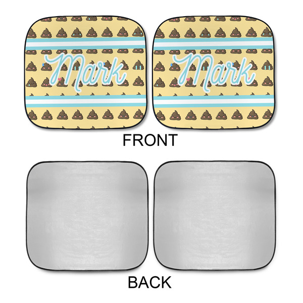 Poop Emoji Car Sun Shades - APPROVAL