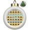 Poop Emoji Ceramic Christmas Ornament - Xmas Tree (Front View)