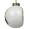 Poop Emoji Ceramic Christmas Ornament - Xmas Tree (Side View)