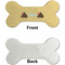 Poop Emoji Ceramic Flat Ornament - Bone Front & Back Single Print (APPROVAL)