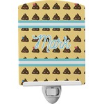 Poop Emoji Ceramic Night Light (Personalized)
